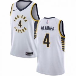 Womens Nike Indiana Pacers 4 Victor Oladipo Authentic White NBA Jersey Association Edition 