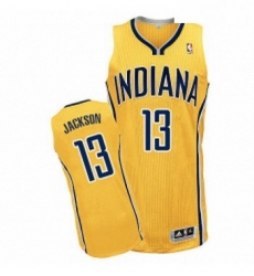 Youth Adidas Indiana Pacers 13 Mark Jackson Authentic Gold Alternate NBA Jersey