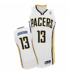 Youth Adidas Indiana Pacers 13 Mark Jackson Authentic White Home NBA Jersey