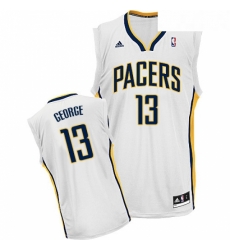 Youth Adidas Indiana Pacers 13 Paul George Swingman White Home NBA Jersey