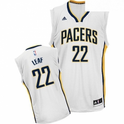 Youth Adidas Indiana Pacers 22 T J Leaf Swingman White Home NBA Jersey 