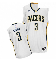 Youth Adidas Indiana Pacers 3 Joe Young Swingman White Home NBA Jersey