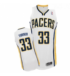 Youth Adidas Indiana Pacers 33 Myles Turner Authentic White Home NBA Jersey
