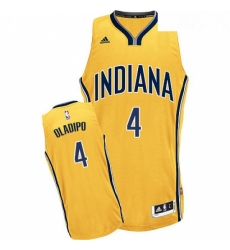 Youth Adidas Indiana Pacers 4 Victor Oladipo Swingman Gold Alternate NBA Jersey 