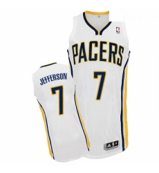 Youth Adidas Indiana Pacers 7 Al Jefferson Authentic White Home NBA Jersey