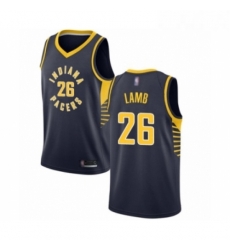 Youth Indiana Pacers 26 Jeremy Lamb Swingman Navy Blue Basketball Jersey Icon Edition 