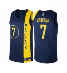 Youth Indiana Pacers 7 Malcolm Brogdon Swingman Navy Blue Basketball Jersey City Edition 