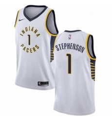 Youth Nike Indiana Pacers 1 Lance Stephenson Authentic White NBA Jersey Association Edition 