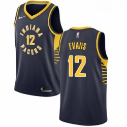 Youth Nike Indiana Pacers 12 Tyreke Evans Swingman Navy Blue NBA Jersey Icon Edition 