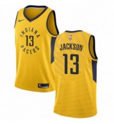 Youth Nike Indiana Pacers 13 Mark Jackson Swingman Gold NBA Jersey Statement Edition