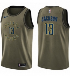 Youth Nike Indiana Pacers 13 Mark Jackson Swingman Green Salute to Service NBA Jersey