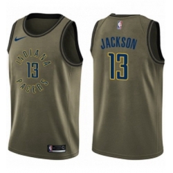Youth Nike Indiana Pacers 13 Mark Jackson Swingman Green Salute to Service NBA Jersey