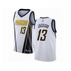 Youth Nike Indiana Pacers 13 Mark Jackson White Swingman Jersey Earned Edition