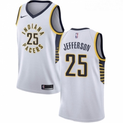 Youth Nike Indiana Pacers 25 Al Jefferson Swingman White NBA Jersey Association Edition
