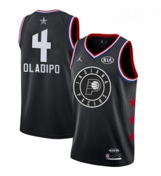 Youth Nike Indiana Pacers 4 Victor Oladipo Black NBA Jordan Swingman 2019 All Star Game Jersey 