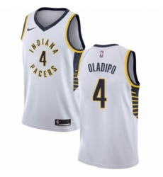 Youth Nike Indiana Pacers 4 Victor Oladipo Swingman White NBA Jersey Association Edition 