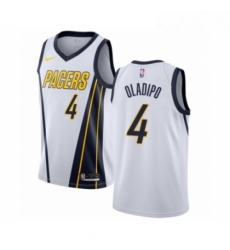 Youth Nike Indiana Pacers 4 Victor Oladipo White Swingman Jersey Earned Edition 