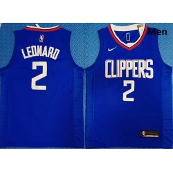 Clippers 2 Kawhi Leonard Blue Nike Swingman Jersey