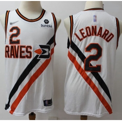 Clippers #2 Kawhi Leonard White Basketball Swingman Hardwood Classics Jersey