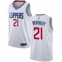 Clippers  21 Patrick Beverley White Basketball Swingman Association Edition Jersey
