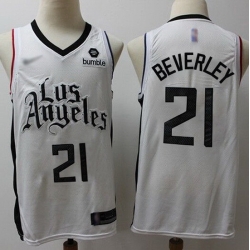 Clippers  21 Patrick Beverley White Basketball Swingman City Edition 2019 20 Jersey