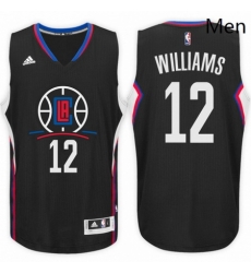 Los Angeles Clippers 12 Louis Williams Alternate Black New Swingman Stitched NBA Jersey 