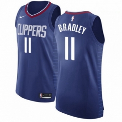 Mens Nike Los Angeles Clippers 11 Avery Bradley Authentic Blue Road NBA Jersey Icon Edition 