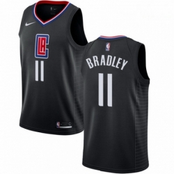 Mens Nike Los Angeles Clippers 11 Avery Bradley Swingman Black Alternate NBA Jersey Statement Edition 