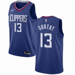 Mens Nike Los Angeles Clippers 13 Marcin Gortat Swingman Blue NBA Jersey Icon Edition 