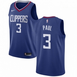 Mens Nike Los Angeles Clippers 3 Chris Paul Swingman Blue Road NBA Jersey Icon Edition 