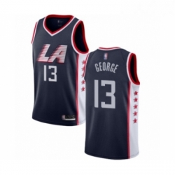 Womens Los Angeles Clippers 13 Paul George Swingman Navy Blue Basketball Jersey City Edition 
