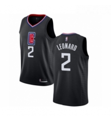 Womens Los Angeles Clippers 2 Kawhi Leonard Authentic Black Basketball Jersey Statement Edition 