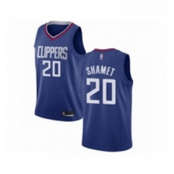 Womens Los Angeles Clippers 20 Landry Shamet Authentic Blue Basketball Jersey Icon Edition 