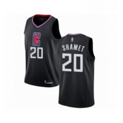 Womens Los Angeles Clippers 20 Landry Shamet Swingman Black Basketball Jersey Statement Edition 