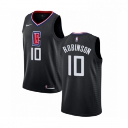 Womens Nike Los Angeles Clippers 10 Jerome Robinson Swingman Black NBA Jersey Statement Edition 