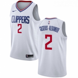Womens Nike Los Angeles Clippers 2 Shai Gilgeous Alexander Swingman White NBA Jersey Association Edition 