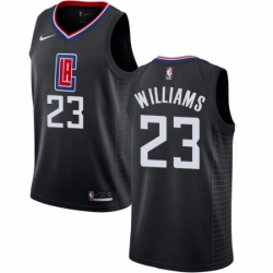 Womens Nike Los Angeles Clippers 23 Louis Williams Authentic Black Alternate NBA Jersey Statement Edition 