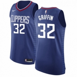 Womens Nike Los Angeles Clippers 32 Blake Griffin Authentic Blue Road NBA Jersey Icon Edition