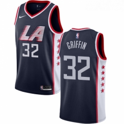 Womens Nike Los Angeles Clippers 32 Blake Griffin Swingman Navy Blue NBA Jersey City Edition