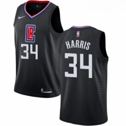 Womens Nike Los Angeles Clippers 34 Tobias Harris Authentic Black Alternate NBA Jersey Statement Edition 