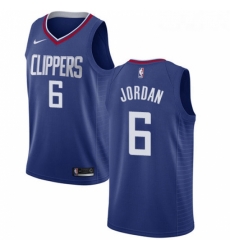 Womens Nike Los Angeles Clippers 6 DeAndre Jordan Swingman Blue Road NBA Jersey Icon Edition