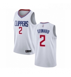 Youth Los Angeles Clippers 2 Kawhi Leonard Swingman White Basketball Jersey Association Edition 