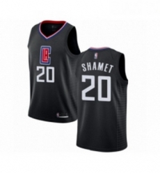 Youth Los Angeles Clippers 20 Landry Shamet Swingman Black Basketball Jersey Statement Edition 