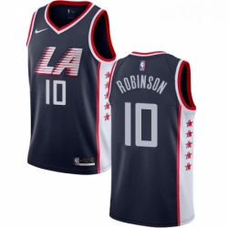 Youth Nike Los Angeles Clippers 10 Jerome Robinson Swingman Navy Blue NBA Jersey City Edition 