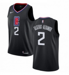 Youth Nike Los Angeles Clippers 2 Shai Gilgeous Alexander Swingman Black NBA Jersey Statement Edition 