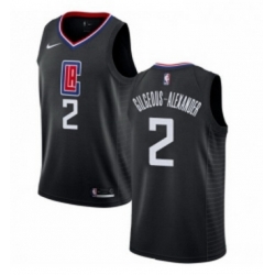 Youth Nike Los Angeles Clippers 2 Shai Gilgeous Alexander Swingman Black NBA Jersey Statement Edition 