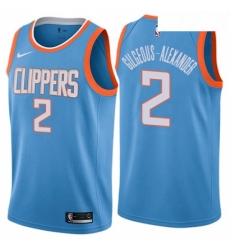 Youth Nike Los Angeles Clippers 2 Shai Gilgeous Alexander Swingman Blue NBA Jersey City Edition 