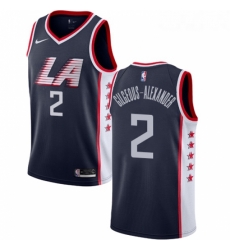 Youth Nike Los Angeles Clippers 2 Shai Gilgeous Alexander Swingman Navy Blue NBA Jersey City Edition 
