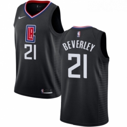 Youth Nike Los Angeles Clippers 21 Patrick Beverley Authentic Black Alternate NBA Jersey Statement Edition 