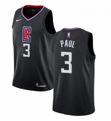 Youth Nike Los Angeles Clippers 3 Chris Paul Authentic Black Alternate NBA Jersey Statement Edition 